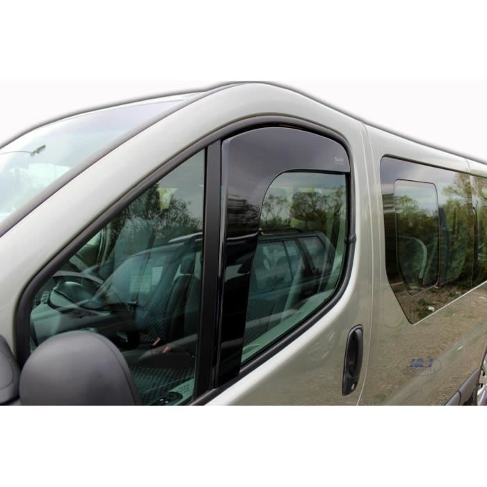 Déflecteurs D'air - J&J AUTOMOTIVE - Opel Vivaro 2P - Fumé - Acrylique Renforcé - Installation Facile