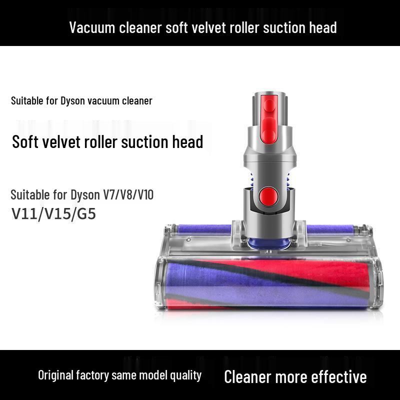 Elektrische Bodenbürste Kompatibel mit Dyson V7/V8/V10/V11/V15 - Düsen Zubehör & Große Walzenbürste