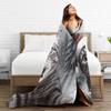 Cat Selfie with Santa Warm Blanket  Girls Boys Plush Throw Blanket Fluffy Living Room Flannel Bedspread Sofa Bed Cover