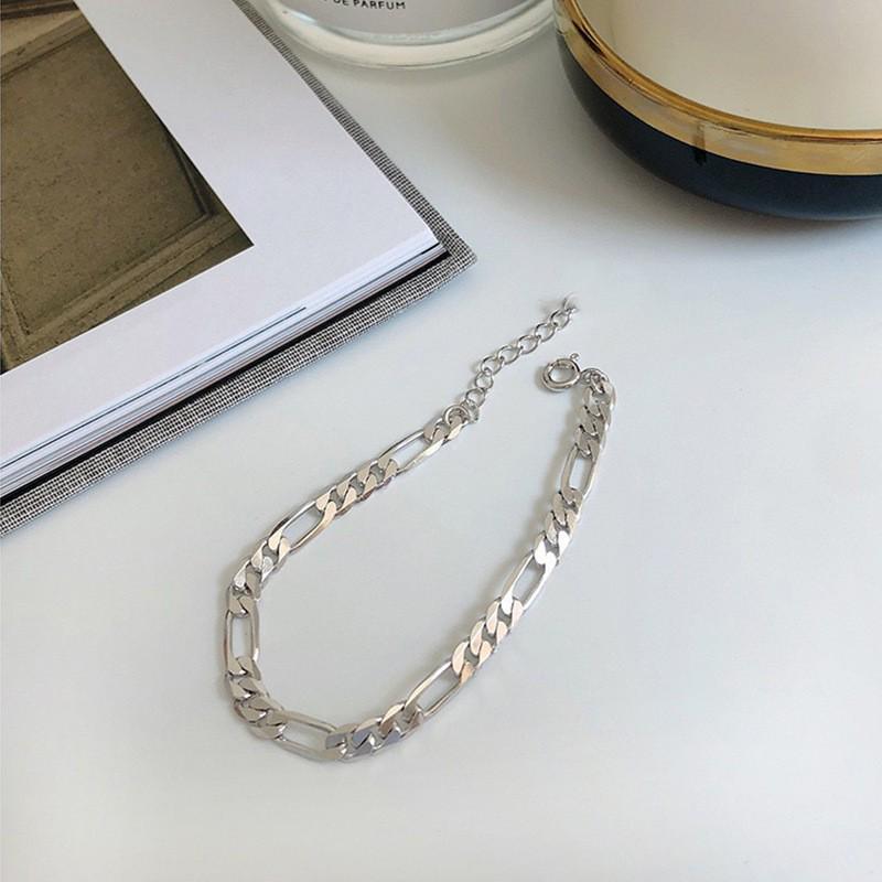 S925 Sterling Silver Korean Style Women's Bracelet - Perfect for Couples and Birthday Gifts