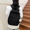 Schoolbag Can Be Printed Solid Color Schoolbag New Japanese Ins Style Simple Campus College Student Backpack Large Capacity Travel Backpack