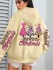 Merry Christmas Tree Print Women's Hip Hop Hoodie - Autumn/Winter Edition