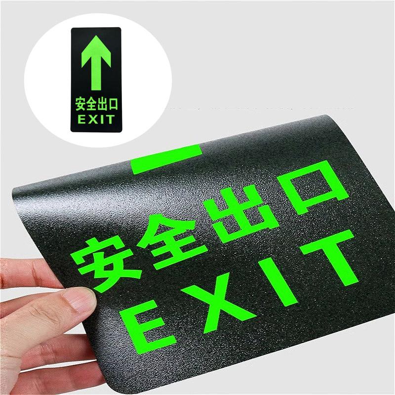 Leuchtsticker Pfeil geradeaus Leuchtsticker Fluoreszierende Bodenmarkierungen Notfallhinweisschilder Sicherheitsanweisungen