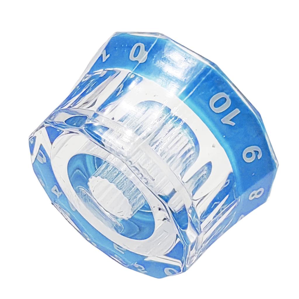 4Pcs Guitar Contral Knobs Clear Knobs Electric Guitar Bass Top Hat Knobs Speed Volume Tone Control Knobs Replacement
