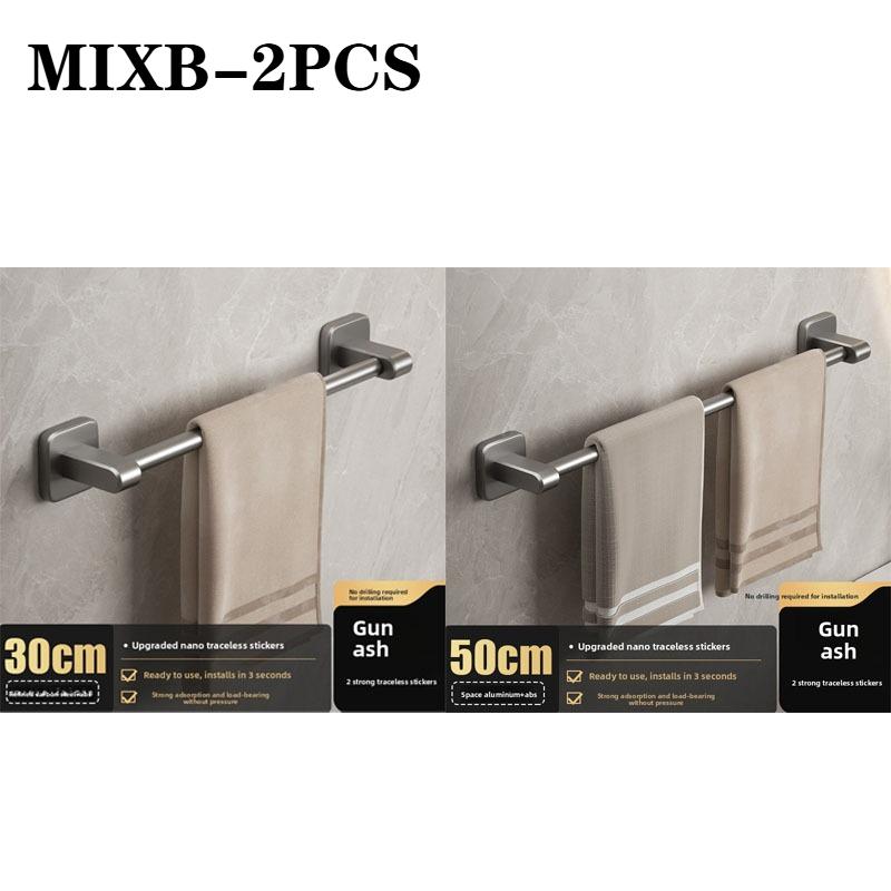 No-Drill Wall-Mounted Towel Rack Storage Rack for Bathroom Single Rod Organizer for Toilet Sink Bathroom Hygiene Space Saver