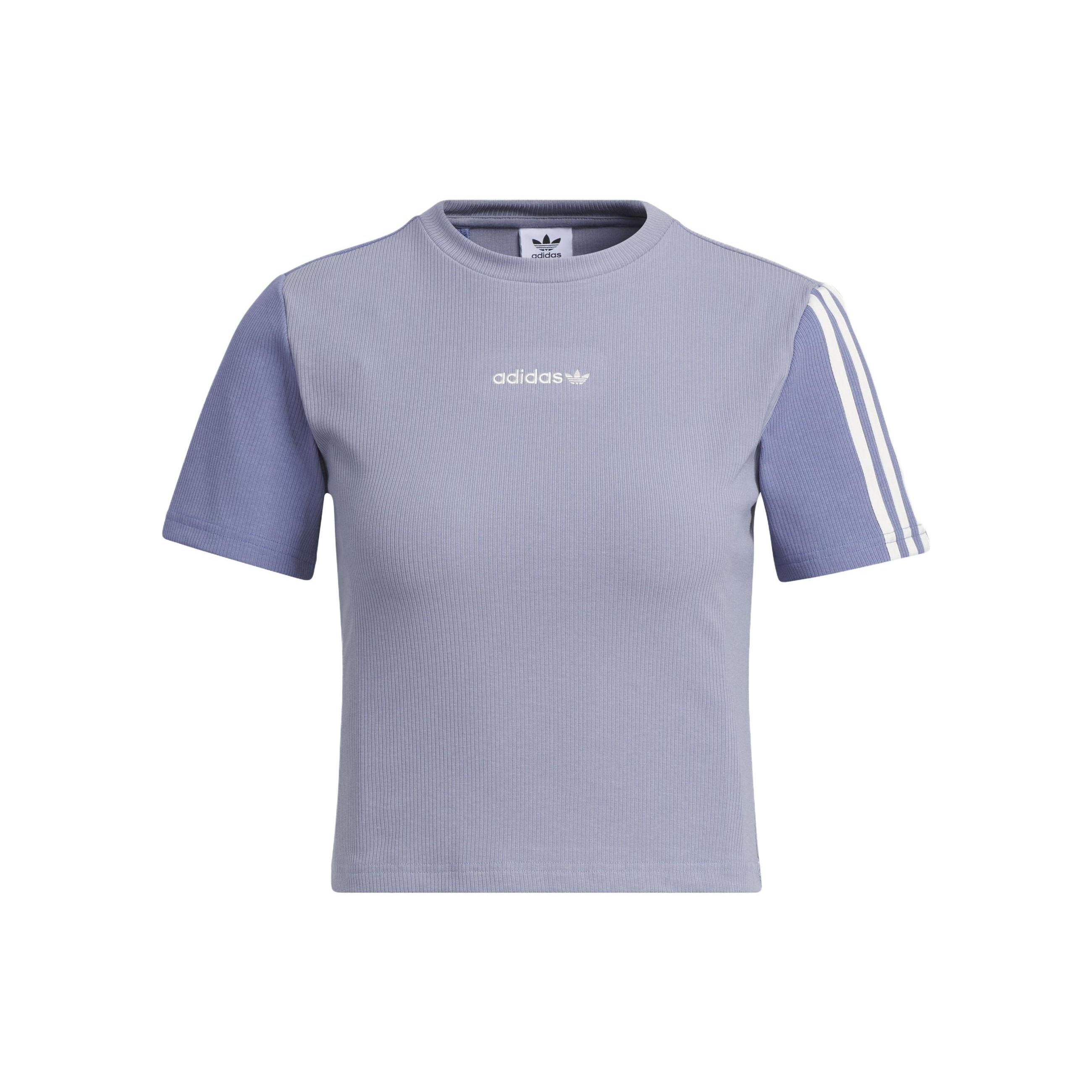 (WMNS) adidas originals Crop T-Shirts Purple Women s IU4848 XS
