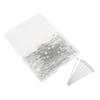 100Pcs Pearlized   Head Pins Sewing Quilting Straight for Bouquets Floral Fabric