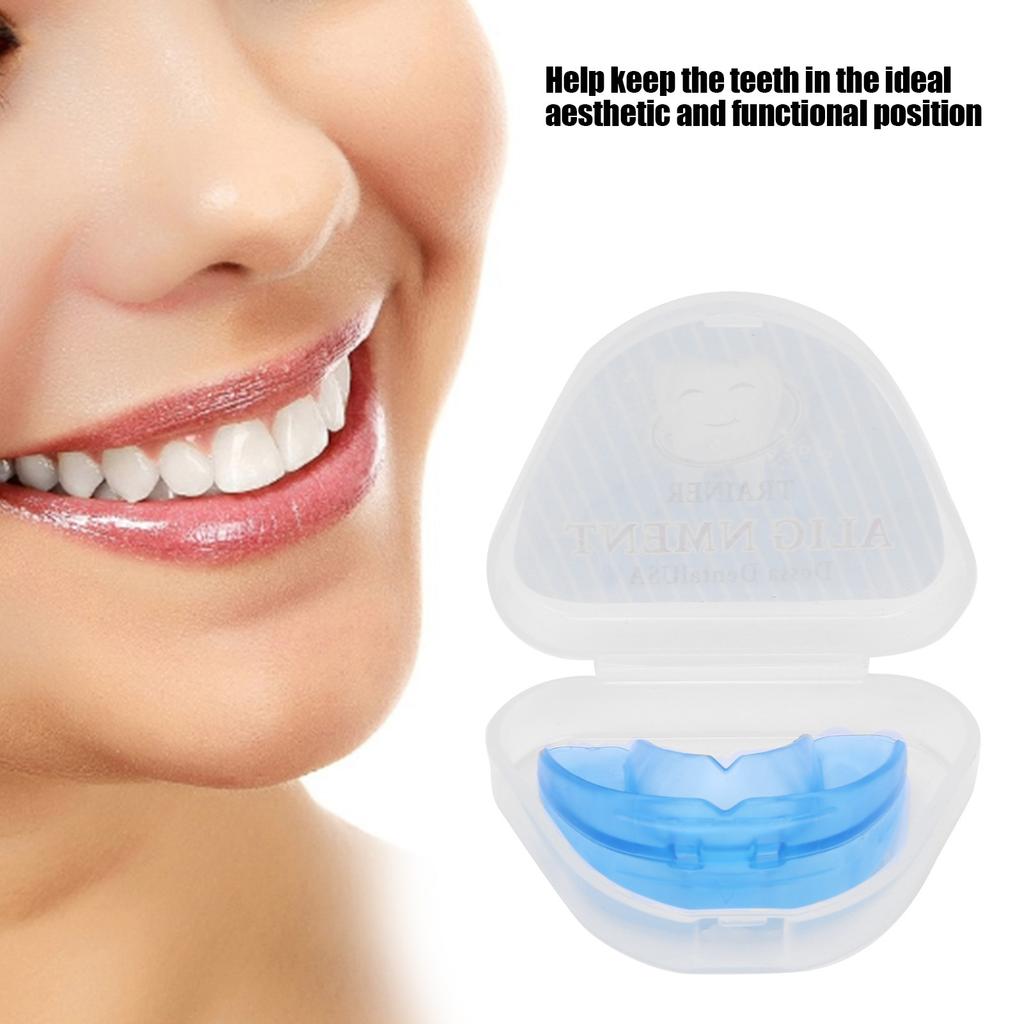 Silicone Dental Brace Orthodontic Retainer Portable Mouth Guard for Teeth Grinding