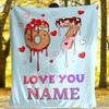 Love You Number 67 Customize Your Name Blanket Soft Cozy Lightweight All Season Multi Use Outdoor Indoor Travel Camping Picnic Sofa Office Bed Living