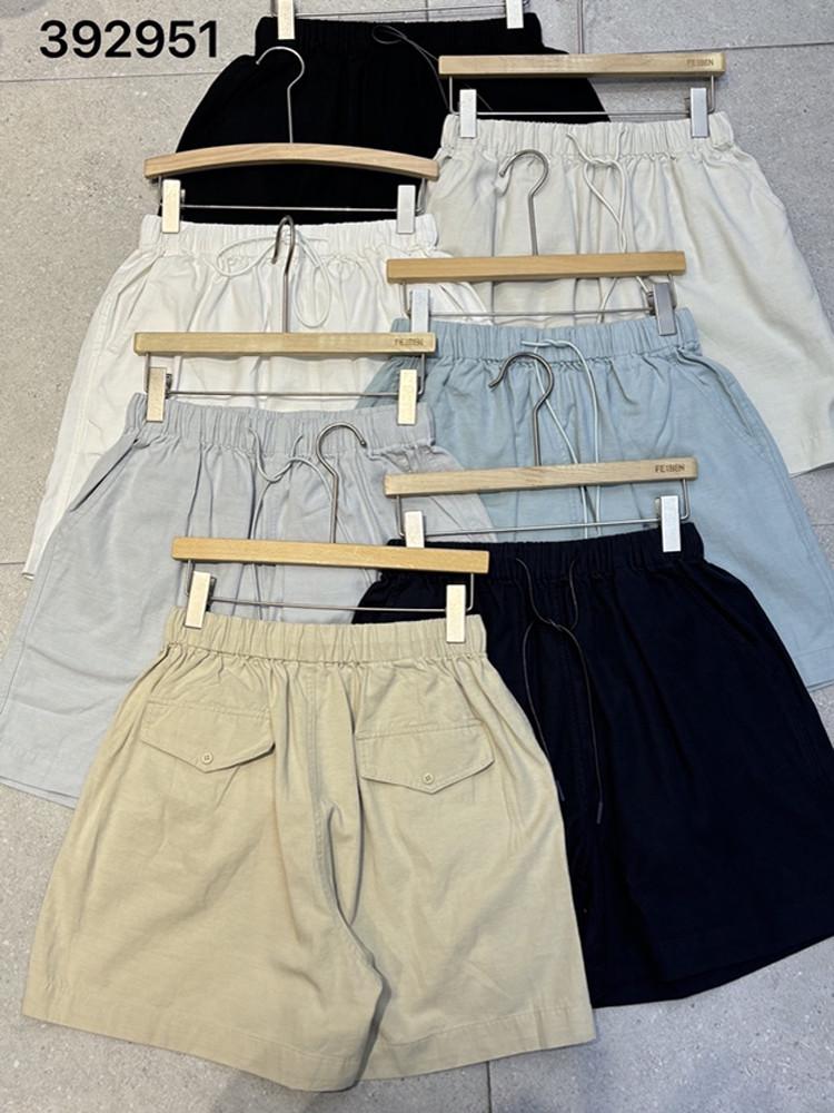 

Summer Elastic High Waist Korean Style Loose Plus Size Casual Wide-Leg Shorts One Size