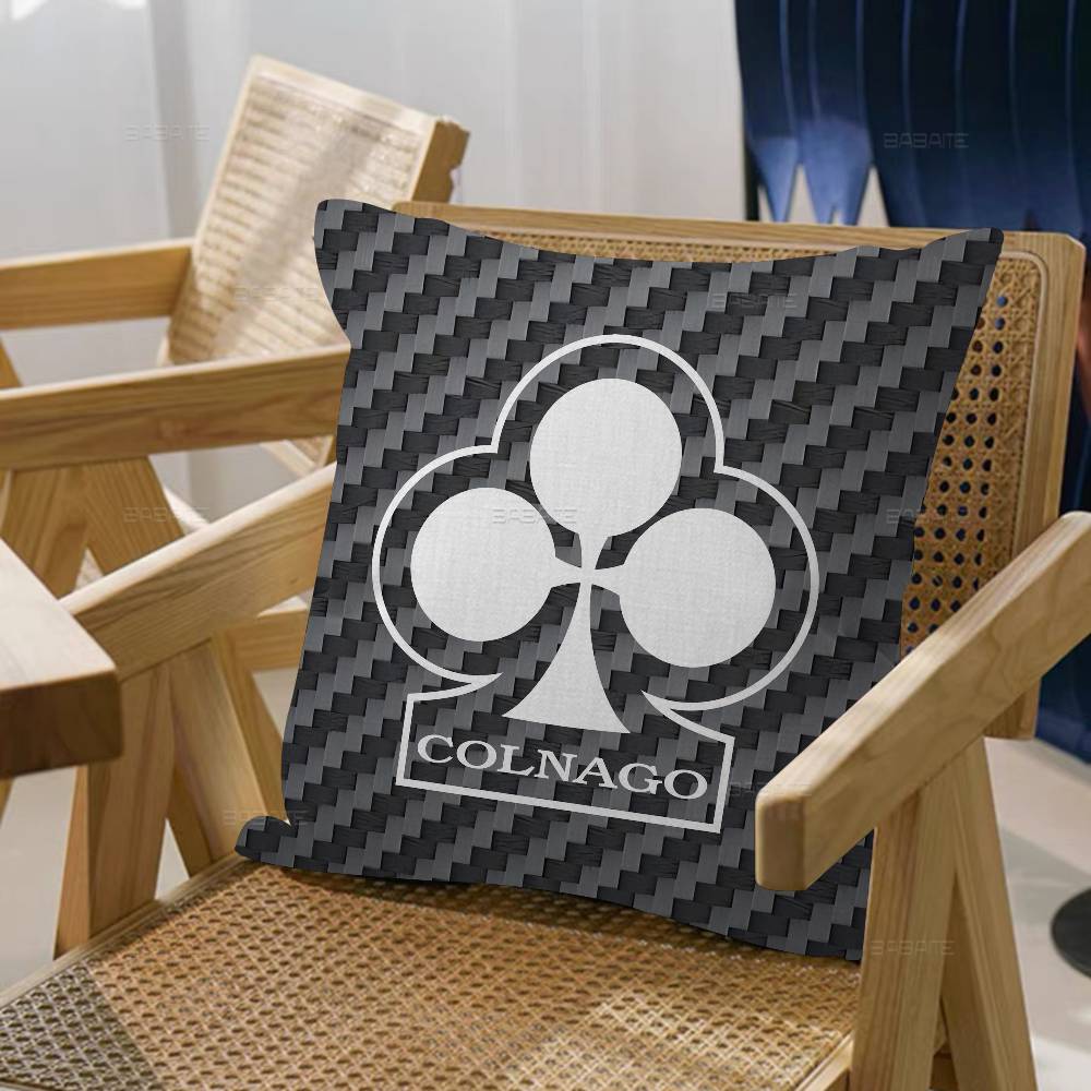 Colnago Logo Cushion Cover Pillowcase Upholstery Sofa Throw Pillow Home Decor Pillowcas