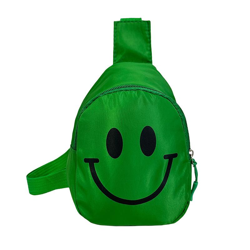Smiley Face Cute Crossbody Chest Bag for Kids - Cartoon Stylish Single Shoulder Bag
