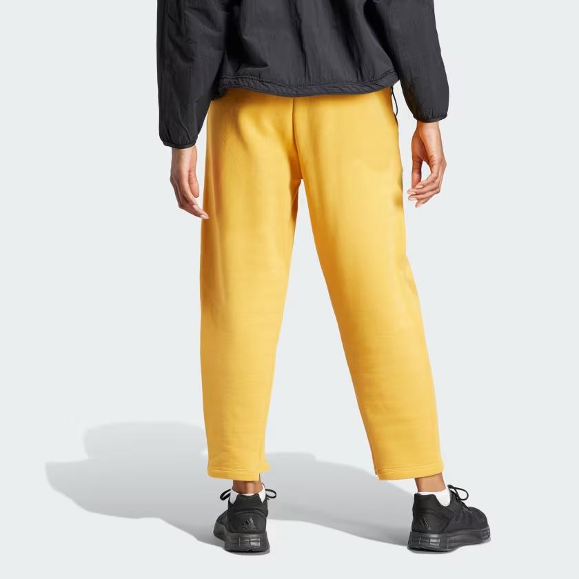 adidas Women's Loose Fit Casual Sweatpants Yellow Female IA3001