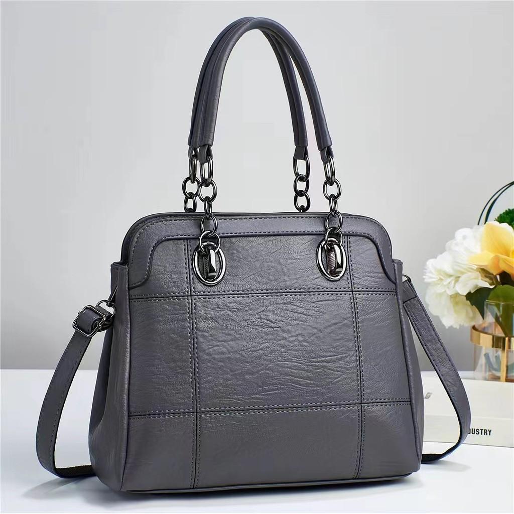 Fashionable New Trendy Pu Bucket Bag For Women Spacious Stylish Handbag In Black Green Pink Burgundy Gray Khaki