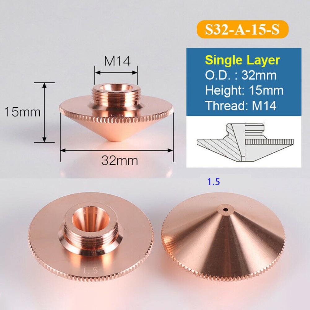 

Чудове продуктивне сопло для 32-мм волоконно-лазерного різання Raytools S32-A-15-S 1.5mm