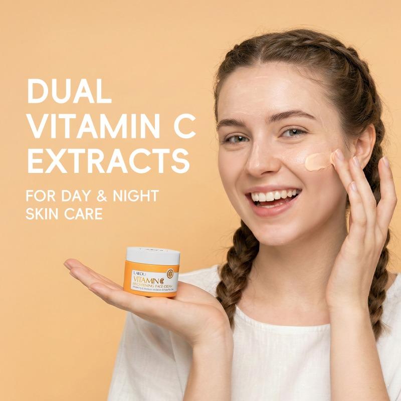 LAIKOU Vitamin C Whitening Cream Remove Freckle Blemish Brighten Moisturizing Face Cream 25g