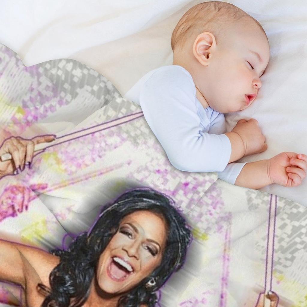 Sheila E. drummer - Prince drum woman - digital art by IonaArtDigital Throw Blanket Furrys Retros Sleeping Bag Blankets