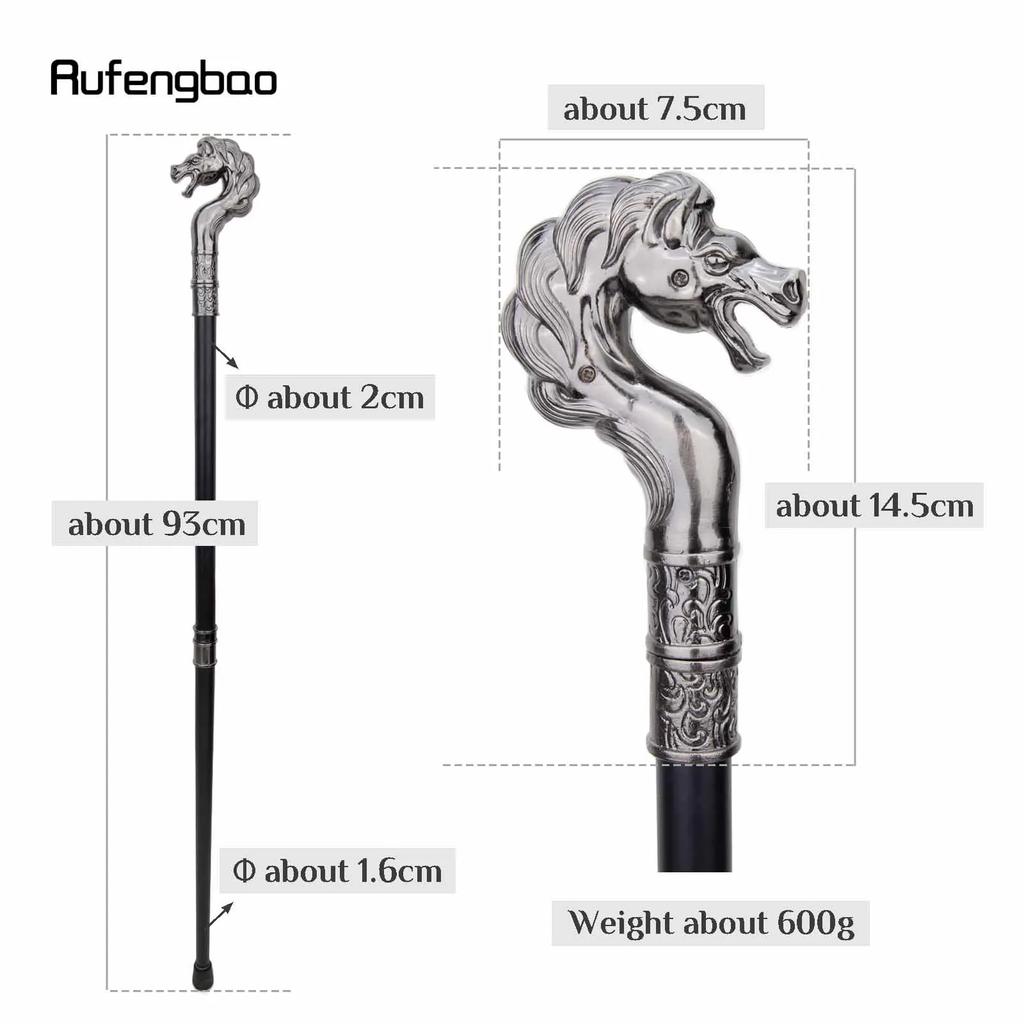 Sea Horse Hippocampi Fashion Walking Stick Decorative Stick Cospaly Vintage Party Fashionable Walking Cane Crosier 93cm
