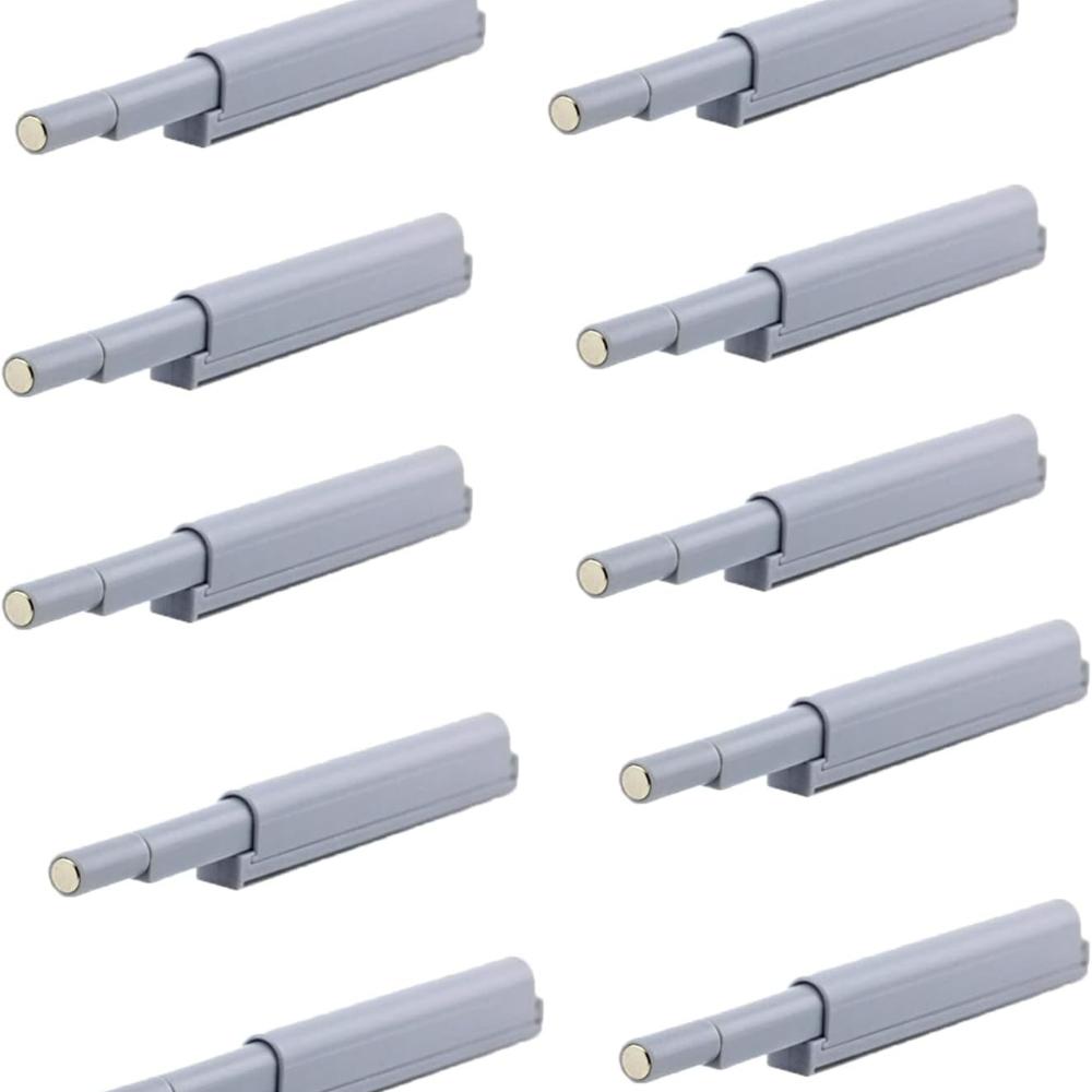 

Защелки для дверей Push to Open, 10 шт., пластиковая автоматическая защелка-толкатель, защелка для дверей шкафа с мягким закрыванием, магнитная защелка для дверей, защелки для дверей Push to Open Pack of 10