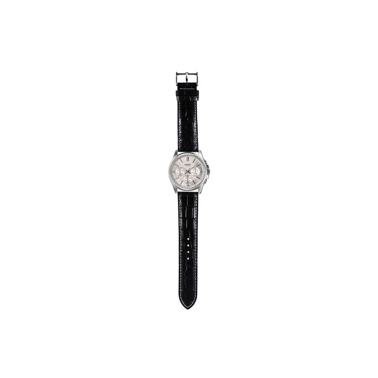 Casio Standard Series Unicorn Minimalist Fashion Waterproof Watch Three Dials Six Eyes Quartz Movement Leather Strap Men watches White MTP-1375L-7AVDF