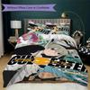 Soul Eater Pattern Bedding uilt Set uilt Cover Pillowcase Home Decoration Birthday Gift (1 * duvet cover + 2 * pillowcase without core)173