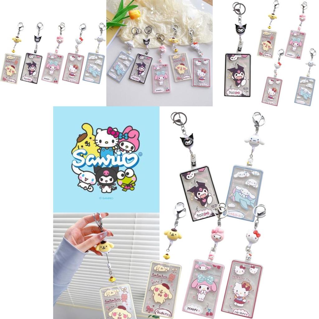 Transparent Card Sleeve With Sario Meledy Pudding Dog Print For School And Office