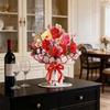 Advanced 3D Pop-Up Bouquet Card Valentine'S Day Card Wedding Invitation Card New Year Greeting Card Home Decoration