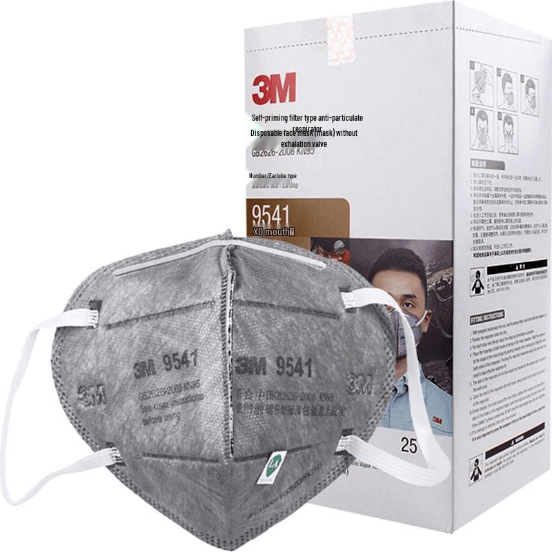 3M KN95 Activated Carbon Dust Mask 9541 One Size