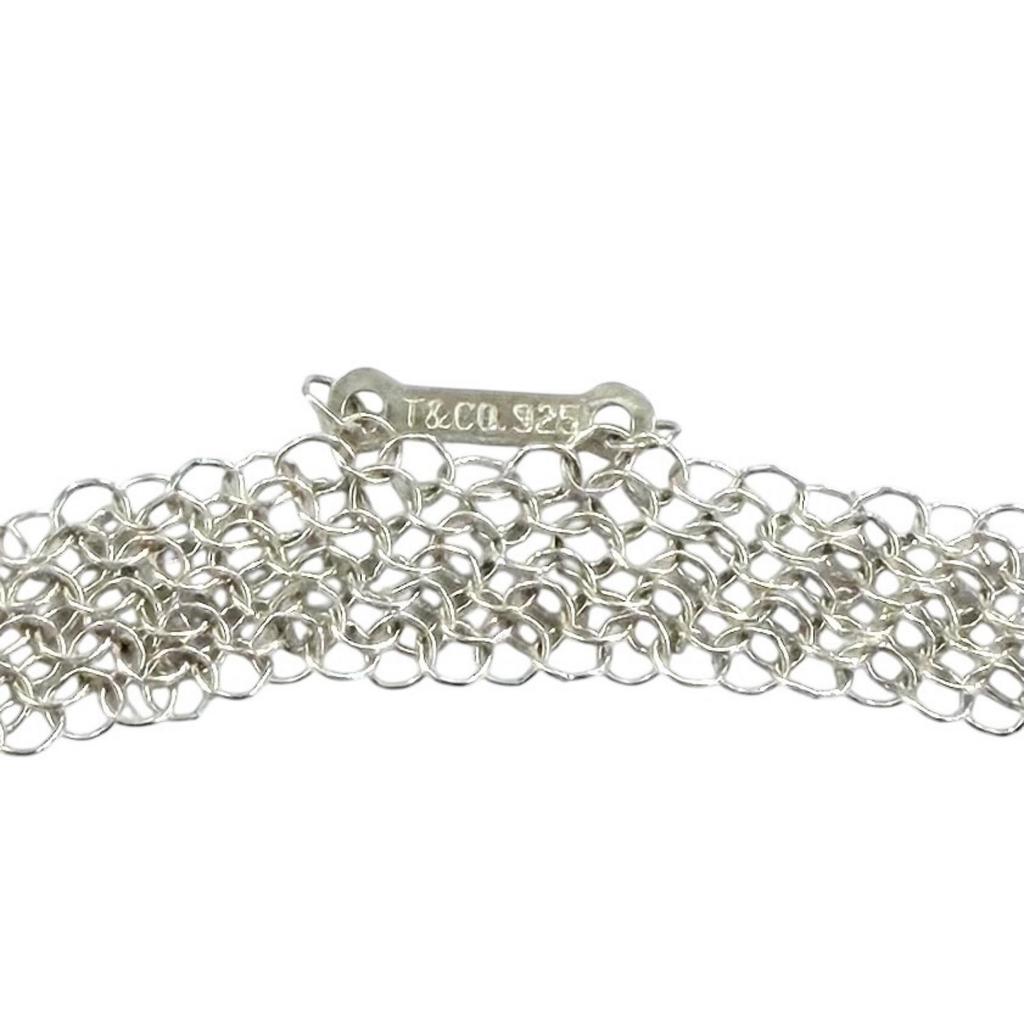 Excellent TIFFANY&Co. Necklace Somerset Mesh Necklace Silver 925 Women Used