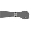 Cue and Cue Watch Analog Radio Solar Waterproof Leather Strap HJ03-304 Women's Black