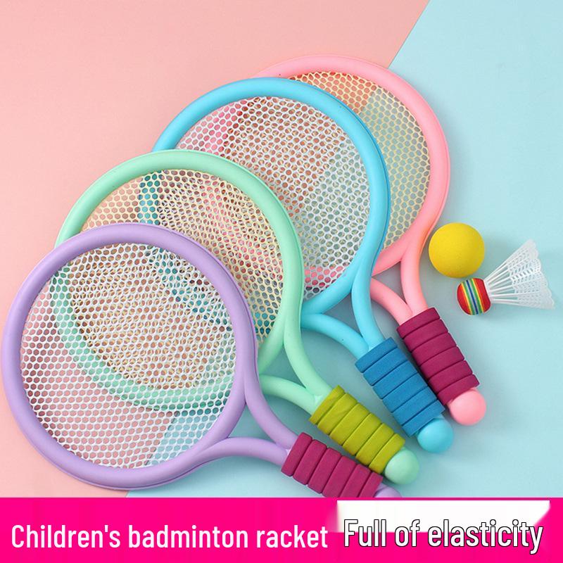 Children's Badminton Racket Set for Ages 3-12 – Toy for Kindergarten Sports & Two-Person Play