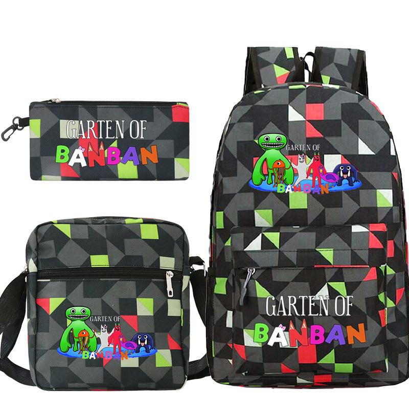 Spotted Garden Primary School Bag Shoulder Bag Pencil Bag Three-piece Set