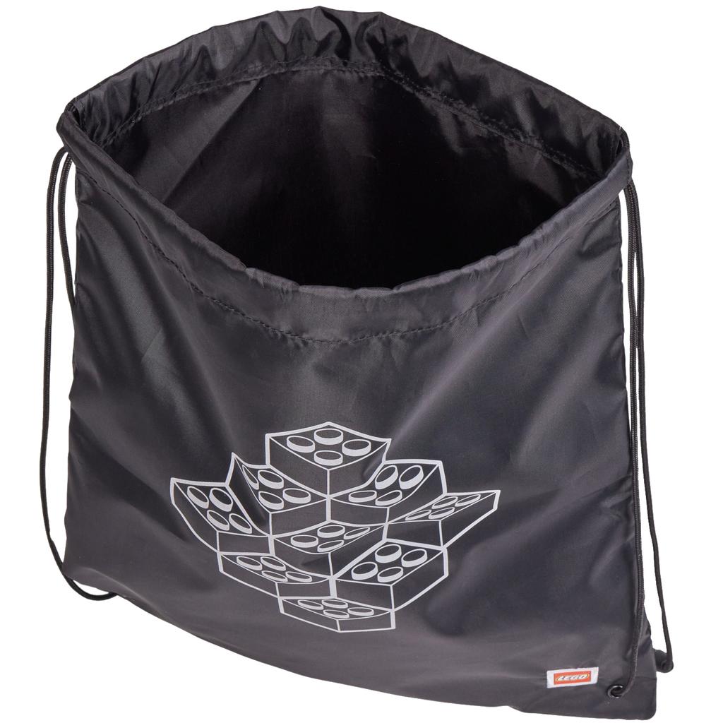 LEGO Bricks Drawstring Bag, for Boy black Bag
