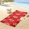 Red KitKat Logo Beach Towel Beach Towel Quick-drying for Travel Outdoor Sports Jogging Beach and Swimming