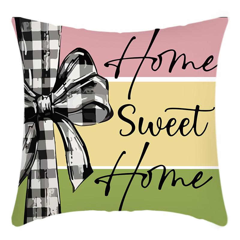 Fashionable Spring Flower Spring Elements Pillow Cover Linen Flower Cushion Pillow Cover