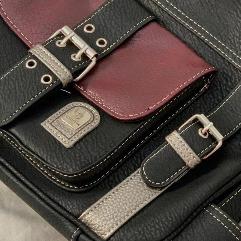 Vintage Medieval Bag Personality Soft Leather Motorcycle Bag Women's Cross-shoulder Crossbody Bag