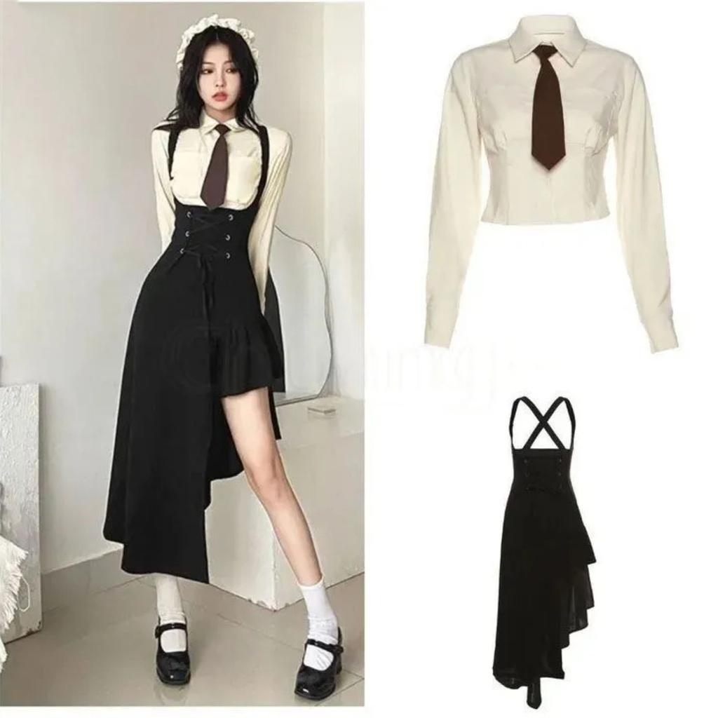 Ladies Loose Casual Strap Dress Mid-Length Slim Dress