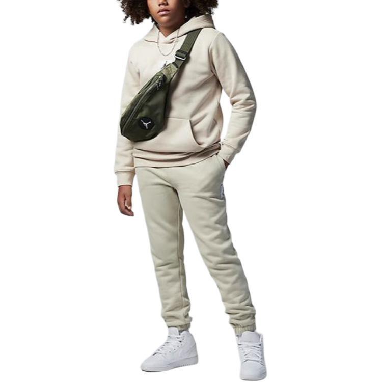 Kids' Jordan Knitted Sweatpants Versatile Fleece Lined Lace Up DQ8753-206