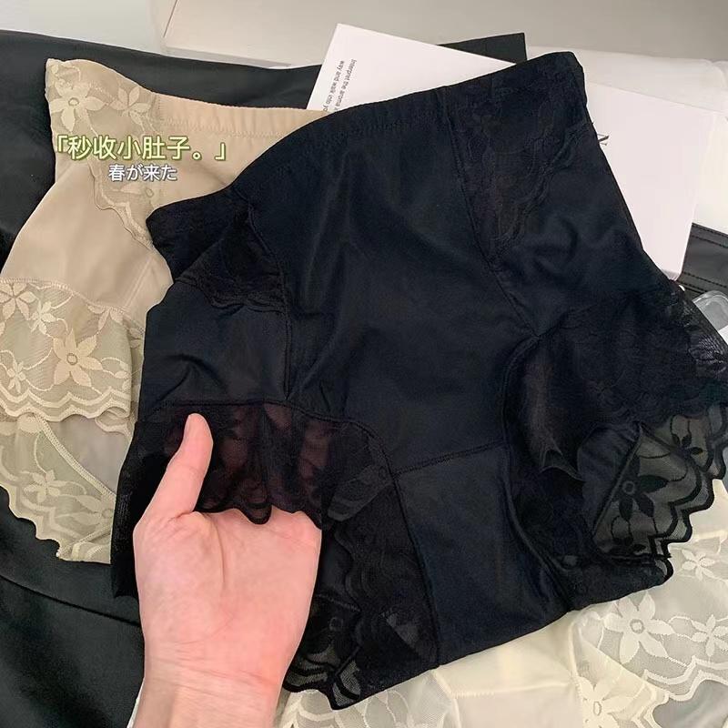 Women's Underwear Panty Sexy Lace Panties Plus Size High Waist Seamless Briefs Girls' Ice Silk Underpants Female Lingerie