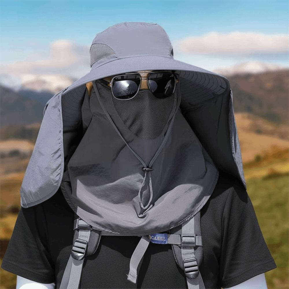 Quick Drying Women Fisherman Hat Breathable Summer Sunscreen Cap Face Covering Sunhat Camping