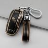 Fashionable Gold Edge TPU Key Case for Tesla Model X