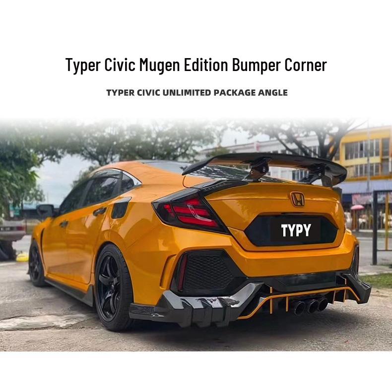 Kit Lip Spate și Difuzor Civic Type R Generația a Zecea - Model Mugen Unlimited