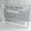 Stolní displej periodické tabulky prvků s reálnými prvky Dětské učební dárky Chemický prvek Domácí akrylová periodická tabulka