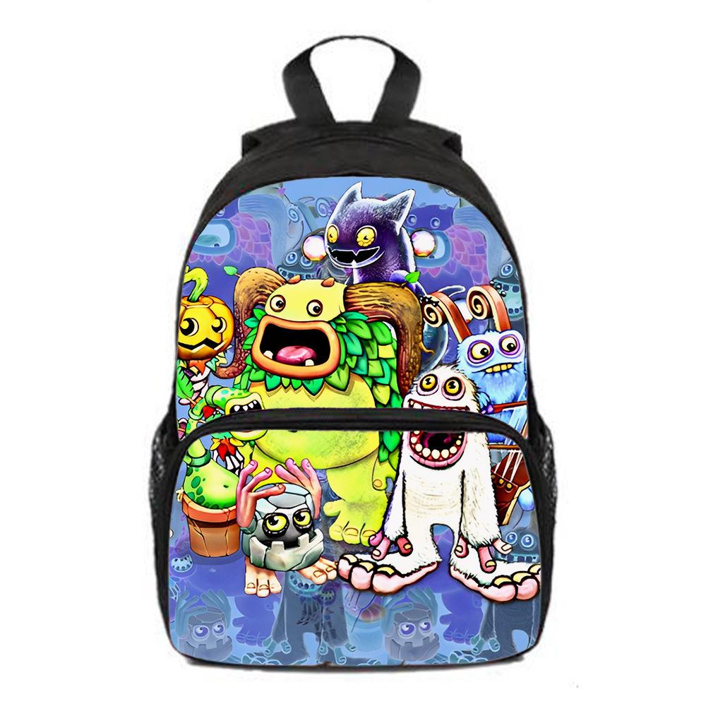 Zaino per Bambini Scuola Primaria e Materna Nuovo My Singing Monsters Concerto dei Mostri Zaino, Zaino Regalo