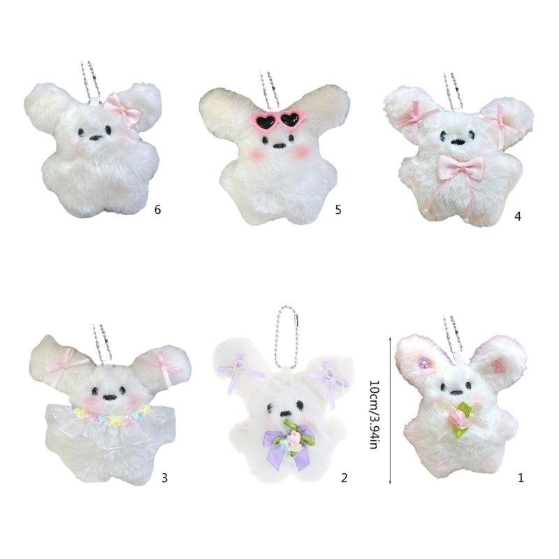 Delicate Plush Keychain Animal Phone Charm Unique Keyring Bag Pendant Accessory for Car Key Purse Wallet Backpack