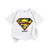 Summer Candy Colored Children's T-shirt New Batman Superman Pure Cotton Cartoon Printed Parent-child Casual Fashion T-shirt