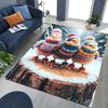 1pc Anime Chickens Chair Mat - Winter Wonderland Design, Anti-Slip Office Rug for Home Decor, Suitable for All Seasons, Perfect Gift for Anime Lovers