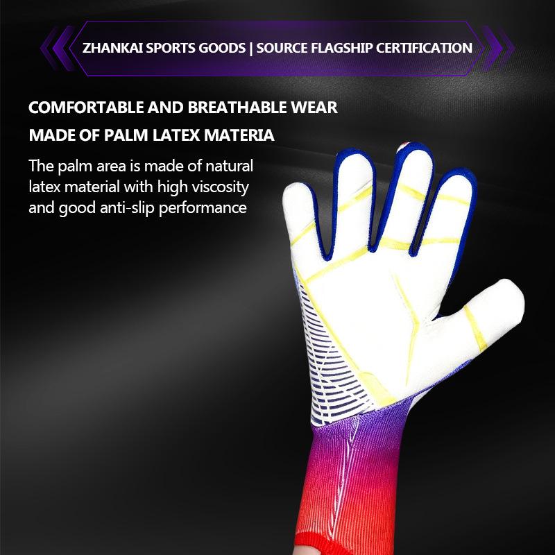 Enhanced Latex Soccer Goalkeeper Gloves in Various Sizes