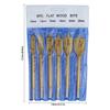 6-Piece Titanium Hex Shank Woodworking Flat Chisel Set for Electric Drills