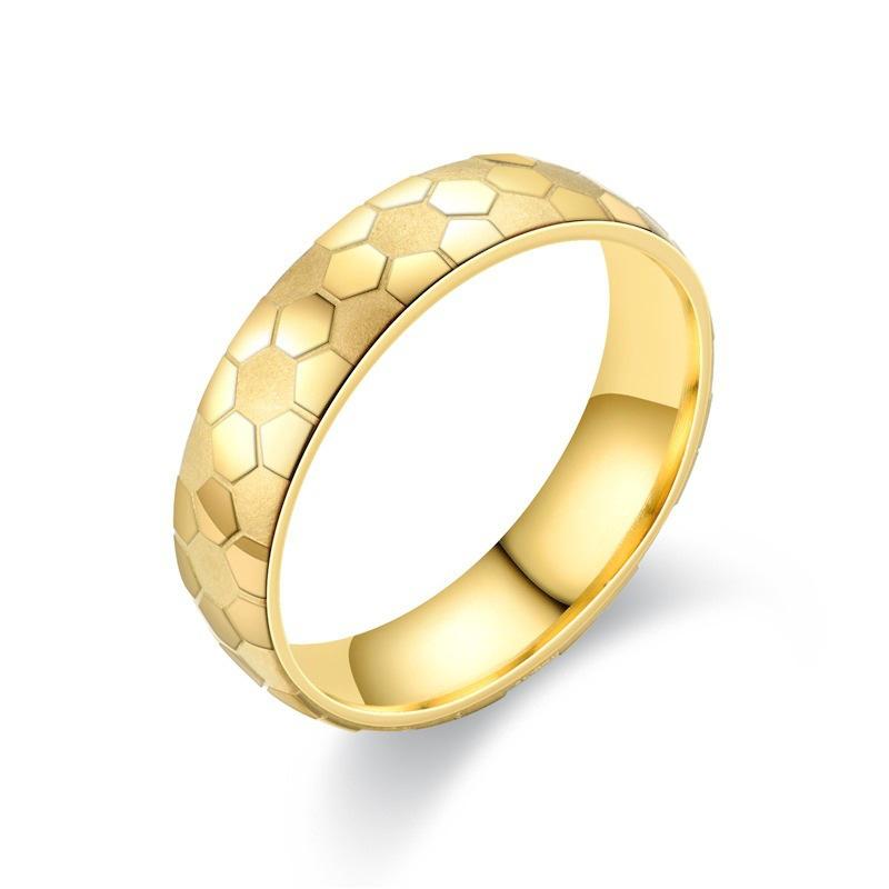 Neutral Wind, Football Titanium Steel Ring, Amazon World Cup Fan Ring Engravable LOGO